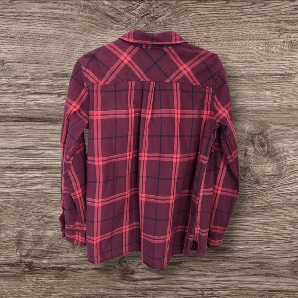 Carhartt Red Button Down Shirt Classic Plaid Size L - Picture 2 of 6